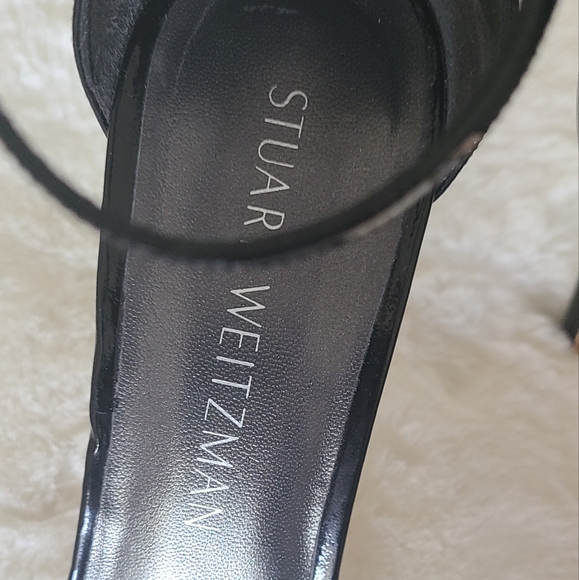 SOLD. EUC! Stuart Weitzman "Nudistsong" Black Patent Leather! - Picture 3 of 11